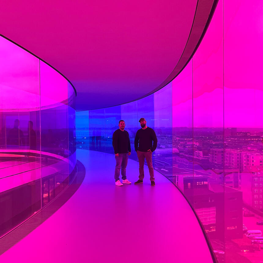 Dennes und Peter in Aarhus