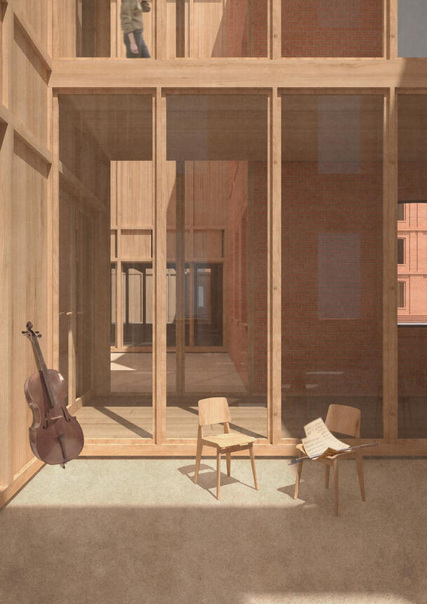 Gebäudevisualisierung Innen: Schloss Neustrelitz – Musikakademie Mecklenburg-Vorpommern