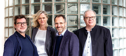 Gruppe GME Architekten BDA  Partner v.l.: Ch. Buck, M. Marstaller, St. Kohlrausch, J. Keil