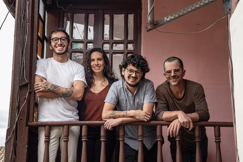 from left to rigth: Esteban Benavides, Marialuisa Borja, David Barragán and Pascual Gangotena