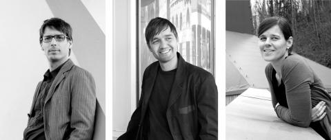 Von links nach rechts: Lukas Huggenberger, Adrian Berger und Erika Fries.Foto © Markus Fritsch, Zürich