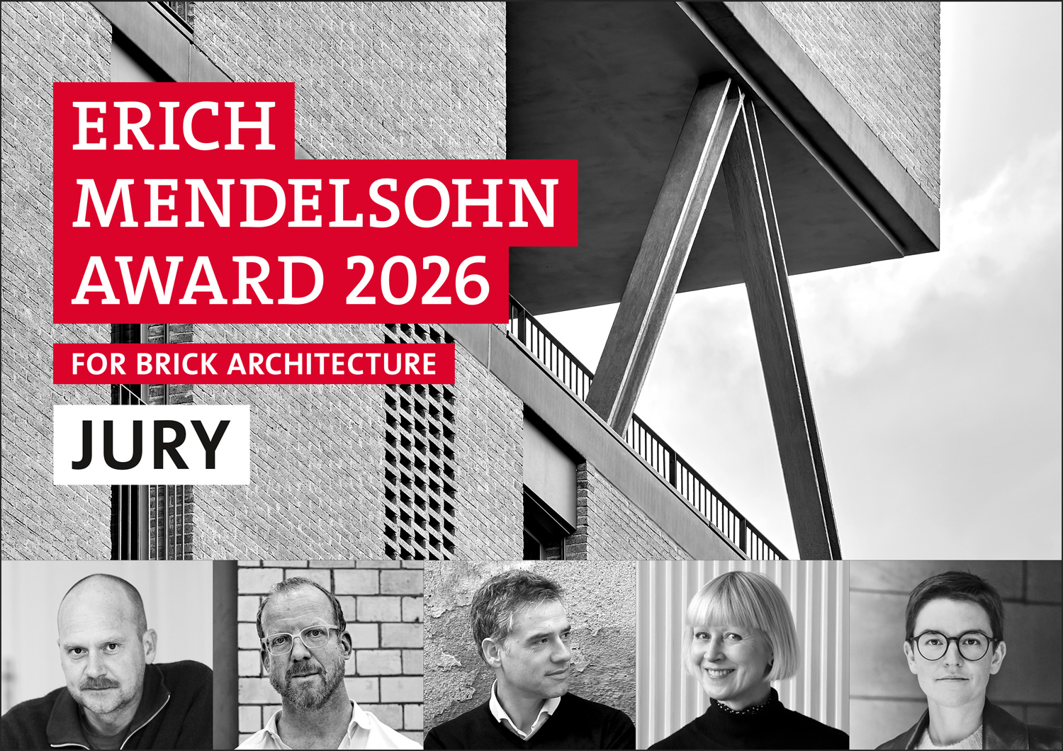 jury for the Erich Mendelsohn Award 2026 for Brick Architecture