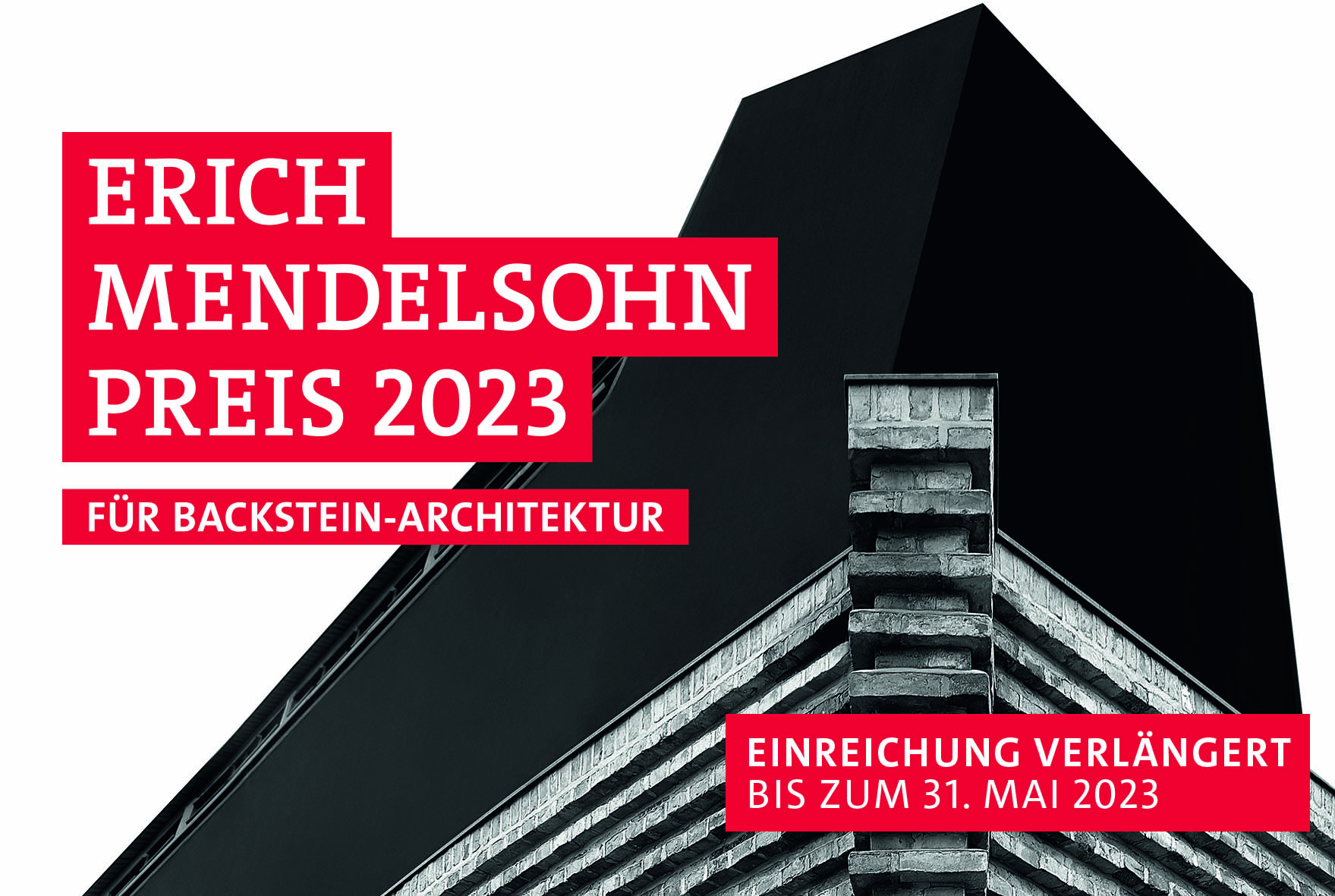 Erich-Mendelsohn-Preis 2023 für Backstein-Architektur verlängert Frist